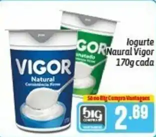 Iogurte Natural Vigor 170g cada