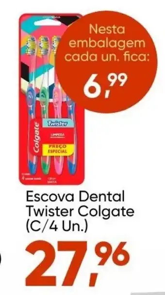 Imec Supermercados Escova Dental Twister Colgate c/4 un. oferta