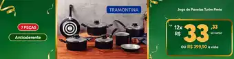 Jogo de Panelas Turim Preto