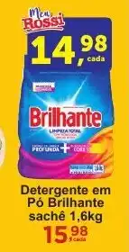 Rossi Supermercado Detergente em Pó Brilhante sachê 1,6kg oferta