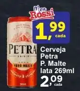 Rossi Supermercado Cerveja Petra P. Malte lata 269ml oferta