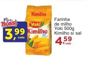 Rossi Supermercado Farinha de milho Yoki 500g Kimilho s/ sal oferta
