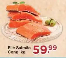 Rossi Supermercado Filé Salmão Cong. kg oferta