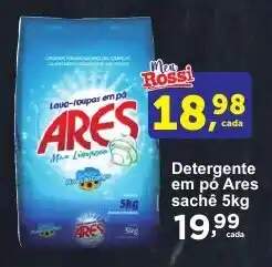 Rossi Supermercado Detergente em pó Ares sachê 5kg oferta