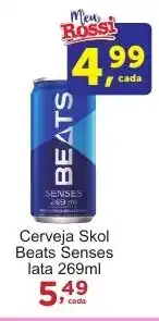 Rossi Supermercado Cerveja Skol Beats Senses lata 269ml oferta