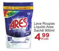 Rossi Supermercado Lava Roupas Líquido Ares Sachê 900ml oferta