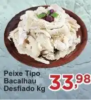 Rossi Supermercado Peixe Tipo Bacalhau Desfiado kg oferta