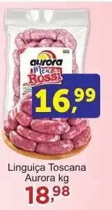 Rossi Supermercado Linguiça Toscana Aurora kg oferta