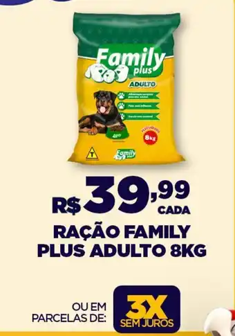 DB Supermercados RAÇÃO FAMILY PLUS ADULTO 8KG oferta