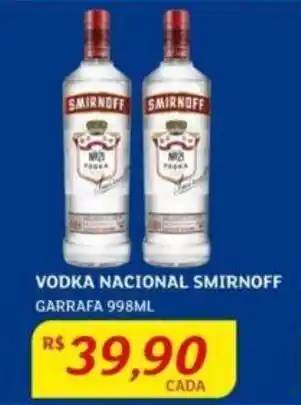 Assaí Atacadista VODKA NACIONAL SMIRNOFF GARRAFA 998ML oferta