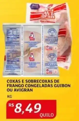 Assaí Atacadista COXAS E SOBRECOXAS DE FRANGO CONGELADAS GUIBON OU AVIGRAN KG oferta