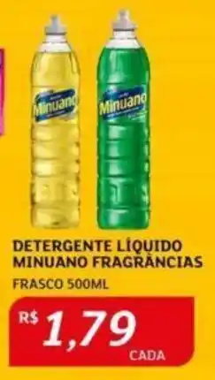 Assaí Atacadista DETERGENTE LÍQUIDO MINUANO FRAGRÂNCIAS FRASCO 500ML oferta