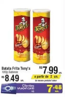 Fort Atacadista Batata Frita Tony's 100g Sabores oferta