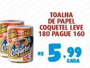 Bahamas Supermercados Toalha De Papel Coquetel Leve 180 Pague 160 oferta