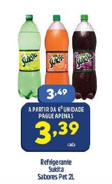 Arena Atacado Refrigerante Sukita Sabores pet 2L oferta