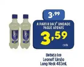 Arena Atacado Bebida Ice Leonoff Limao Long Neck 483ml oferta