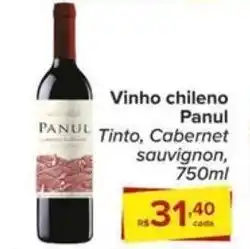 Carrefour Vinho chileno Panul 750ml oferta