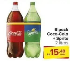 Carrefour Bipack Coca-Cola + Sprite 2 litros oferta