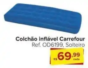 Colchão inflável Carrefour Ref. OD6199, Solteiro