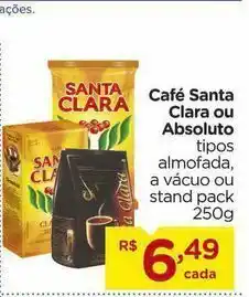 Café santa clara ou absoluto