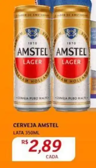 Assaí Atacadista CERVEJA AMSTEL LATA 350ML oferta