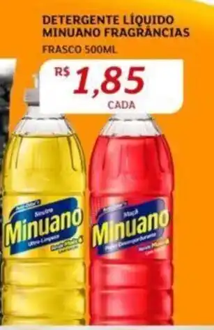 Assaí Atacadista DETERGENTE LÍQUIDO MINUANO FRAGRÂNCIAS FRASCO 500ML oferta