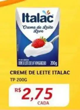 Assaí Atacadista CREME DE LEITE ITALAC TP 200G oferta