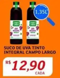 Assaí Atacadista SUCO DE UVA TINTO INTEGRAL CAMPO LARGO 1.35L oferta