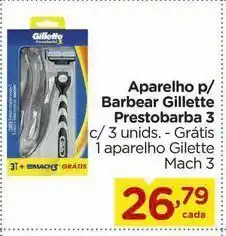 Máquina de barbear gillette