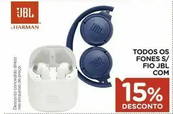 Todos os fones de ouvido fio jbl