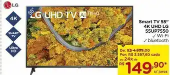 Smart tv lg 55" 4k uhd