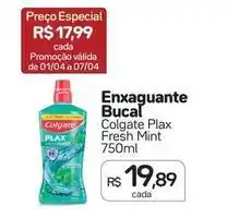 Drogal Colgate - enxaguante bucal plax fresh mint oferta