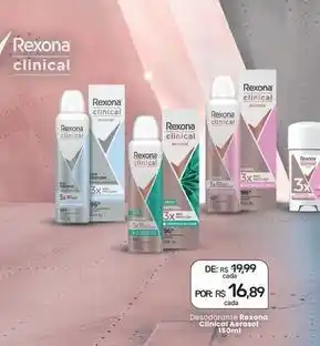 Drogal Rexona - desodorante clinical aerosol oferta