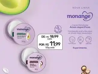 Drogal Monange - creme hidratante áreas específicas oferta