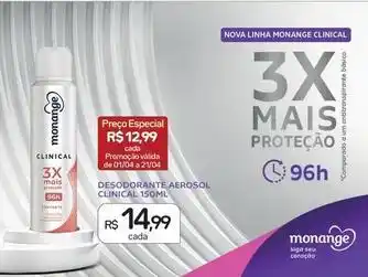 Drogal Monange - desodorante aerosol clinical oferta