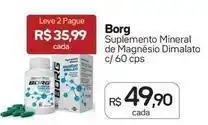 Drogal Borg - suplemento mineral de magnesio dimalato c/ 60 cps oferta