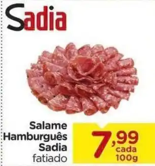 Carrefour Salame Hamburguer Sadia 100g oferta