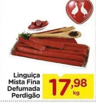 Carrefour Linguica Mista Fina Defumada Perdigao 1kg oferta