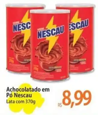 Atacadão Achocolatado em Pó Nescau Lata com 370g oferta