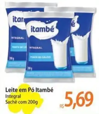 Atacadão Leite em Pó Itambé Integral Sachê com 200g oferta