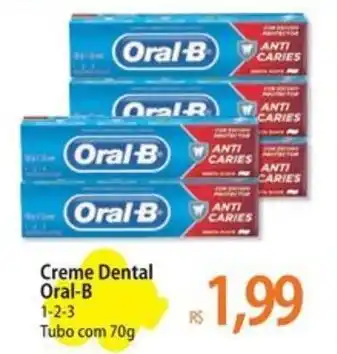 Atacadão Creme Dental Oral-B 1-2-3 Tubo com 70g oferta