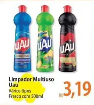 Atacadão Limpador Multiuso Uau Vários tipos Frasco com 500ml oferta