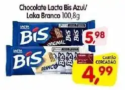 Cercadão Chocolate Lacta Bis Azul/ Laka Branco 100,8g oferta