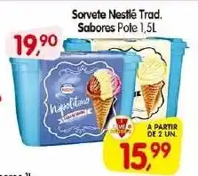 Cercadão Sorvete Nestlé Trad. Sabores Pote 1,5L oferta