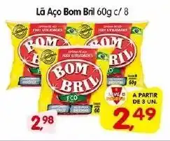 Cercadão Lã Aço Bom Bril 60g c/ 8 oferta