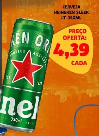 Bergamais Supermercados CERVEJA HEINEKEN SLEEK LT. 350ML oferta