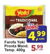 Rossi Supermercado Farofa Yoki Pronta Mand. Temp. 400g oferta