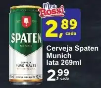 Rossi Supermercado Cerveja Spaten Munich lata 269ml oferta