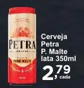 Rossi Supermercado Cerveja Petra P. Malte lata 350ml oferta