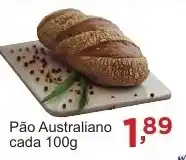 Rossi Supermercado Pão Australiano cada 100g oferta